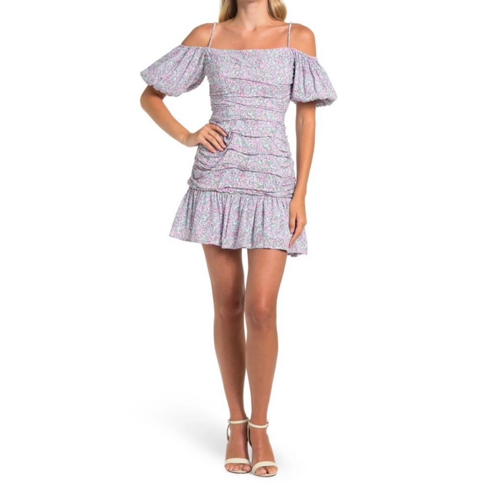 Blue/ Pink Floral Dress